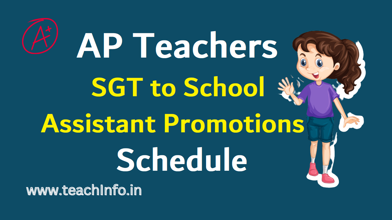 AP Teachers SGT Promotion Schedule for start form 17.05.2023 | SGT to School Assistant