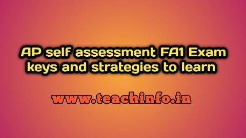 AP Self Assessment FA1