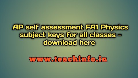 AP FA1 Physics Keys