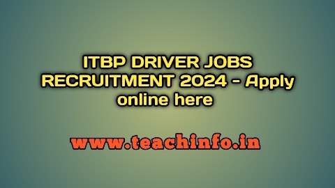 ITBP Driver Jobs Recruitment